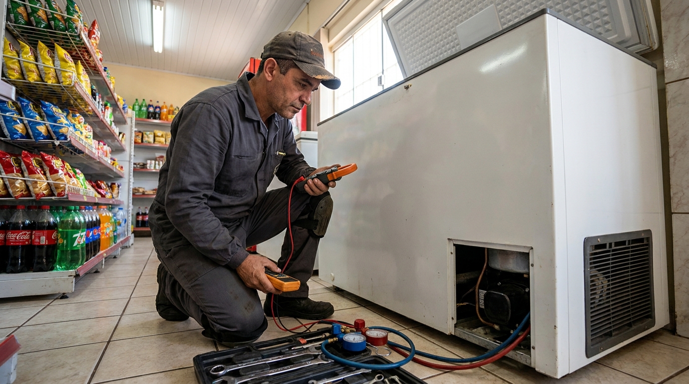 Conserto de placa eletrônica de freezer em Canoas‑RS